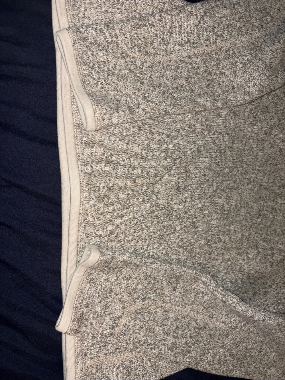 Patagonia Half-Zip Heathered Light Gray Sweater - Picture 3 of 3